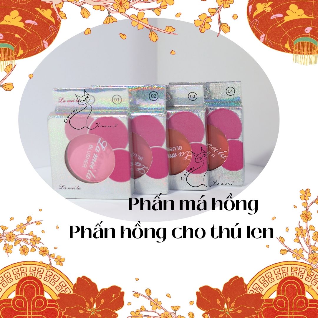Phấn má hồng | Phấn má hồng cho thú len (kèm cọ)