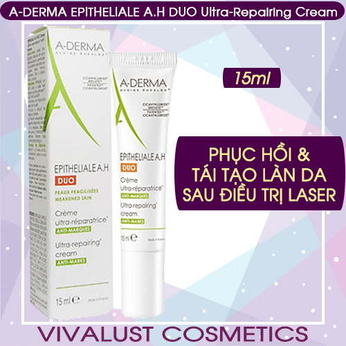 [HCM]Kem Dưỡng ADerma Epitheliale AH Duo Ultra Repairing Cream (15ml) - Phục Hồi Và Tái Tạo Làn Da Sau Khi Laser