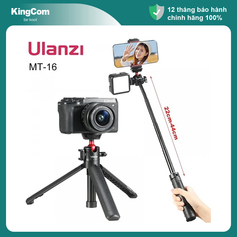 Chân máy Tripod Ulanzi MT-16 cho điện thoại, máy ảnh