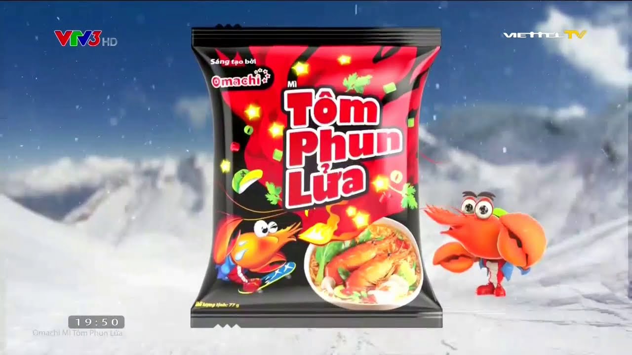 Thùng 30 Gói Mì Tôm Phun Lửa Omachi