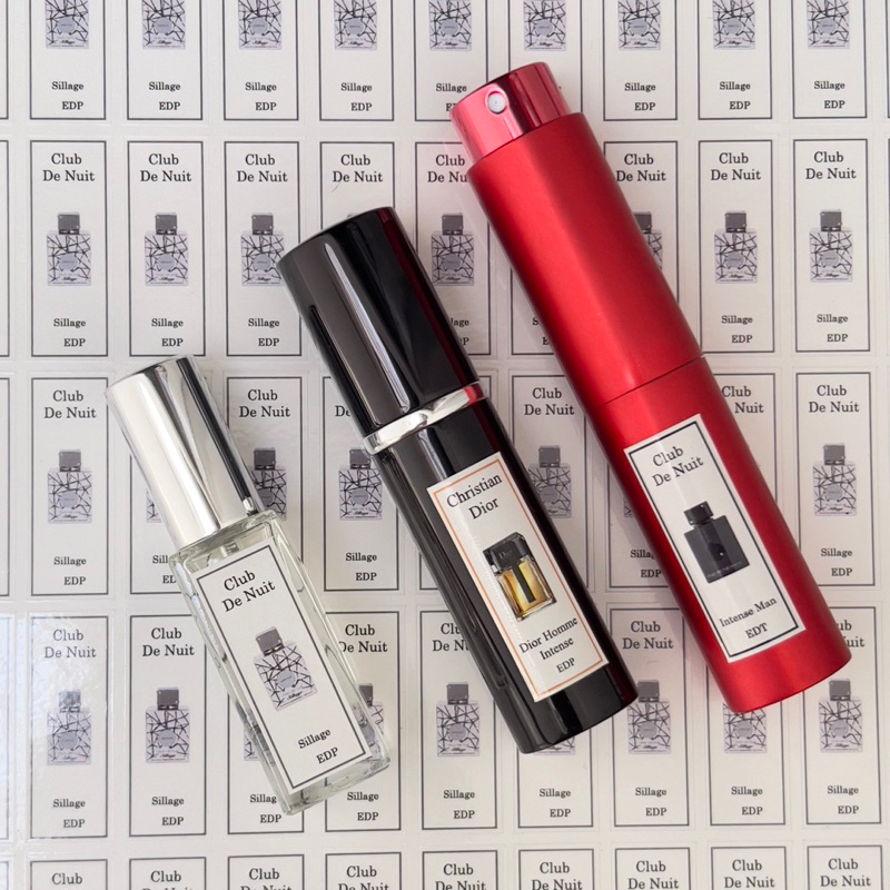 [HCMC] combo 10 PCs MCM perfume bottle sticker for bottle with full series