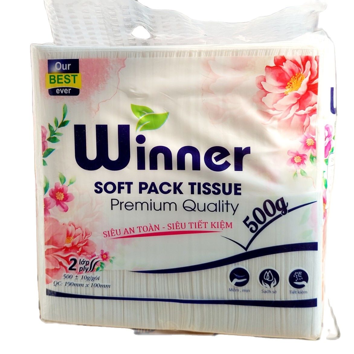 Khăn giấy rút cao cấp Winer (500g/gói, tissue)