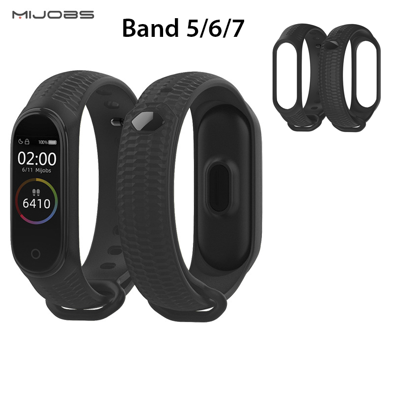 Dây đeo thay thế Xiaomi Miband 5/6/7 Mijobs TPU