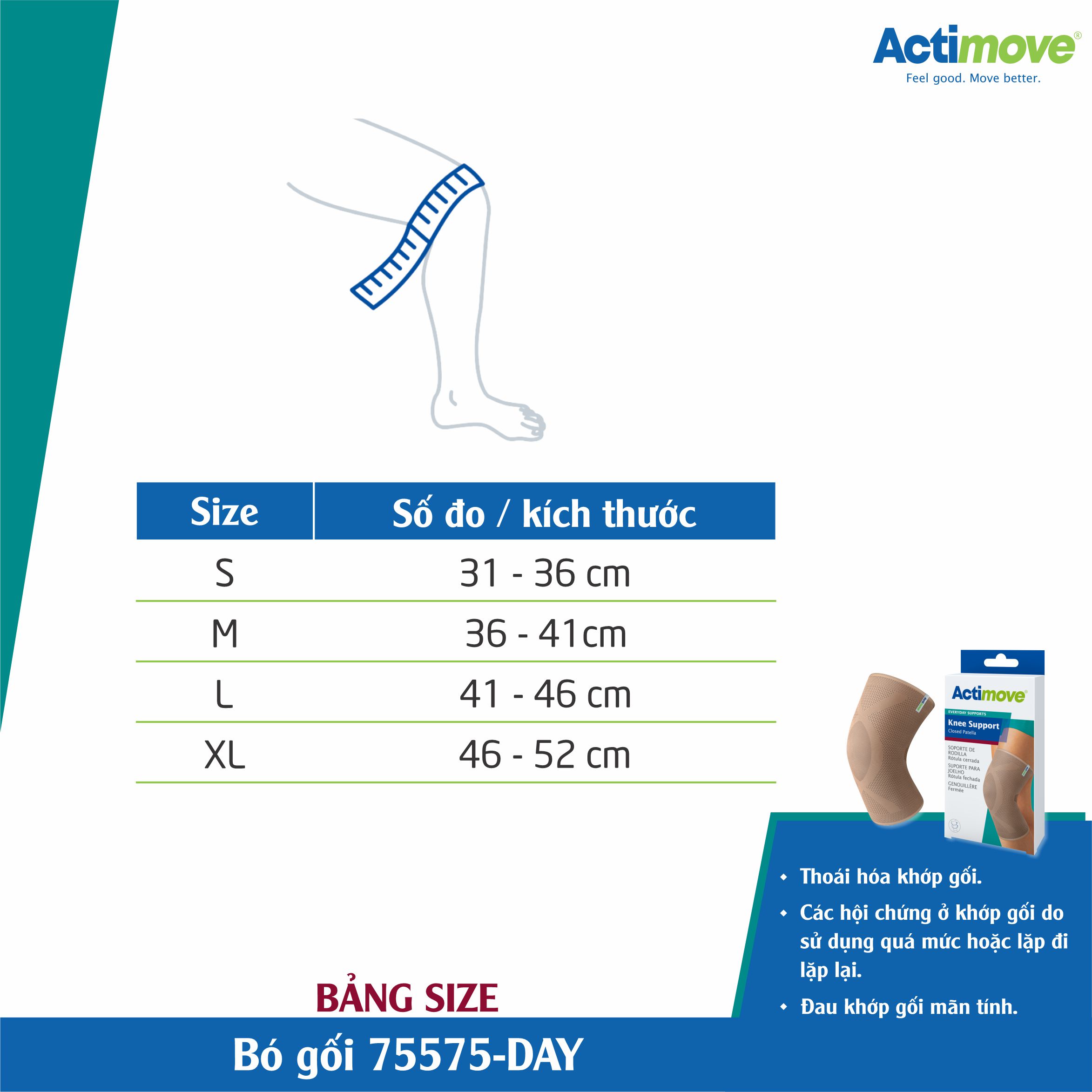 Bó gối 75575-DAY Actimove Knee Support