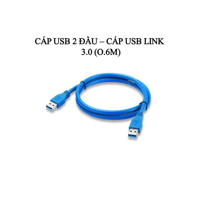 CÁP USB HAI ĐẦU ĐỰC DÀI 60cm - 735