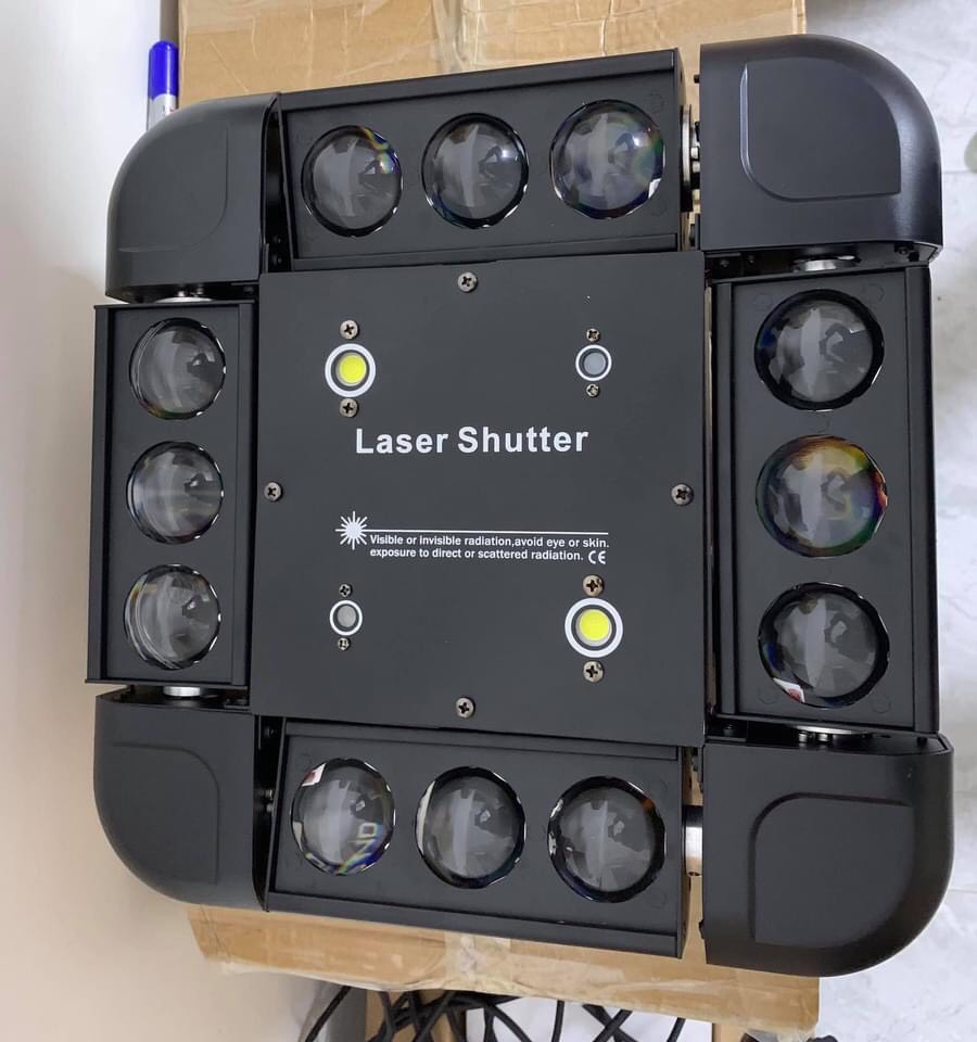 Square Moving Head Light 12 Beam 3-in-1 LED