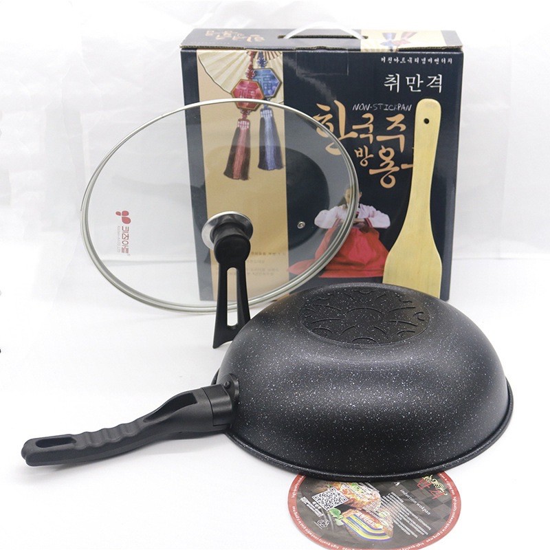 Korean Deep Stone Pot Size 32cm with Lid