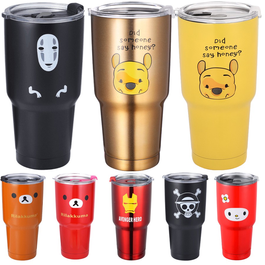 ⛔GIADUNGHOALONG⛔ Bình giữ nhiệt Inox (TẶNG ỐNG HÚT - TÚI GIỮ NHIỆT)