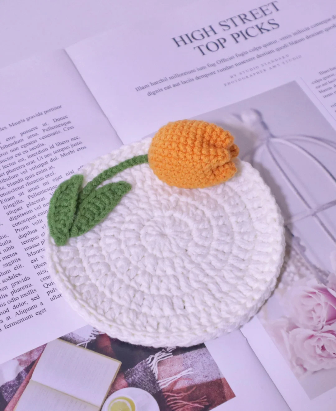 Lót ly len hoa tulip