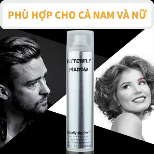 Keo xịt tóc Butterfly Shadow 320ml (Keo Bạc)
