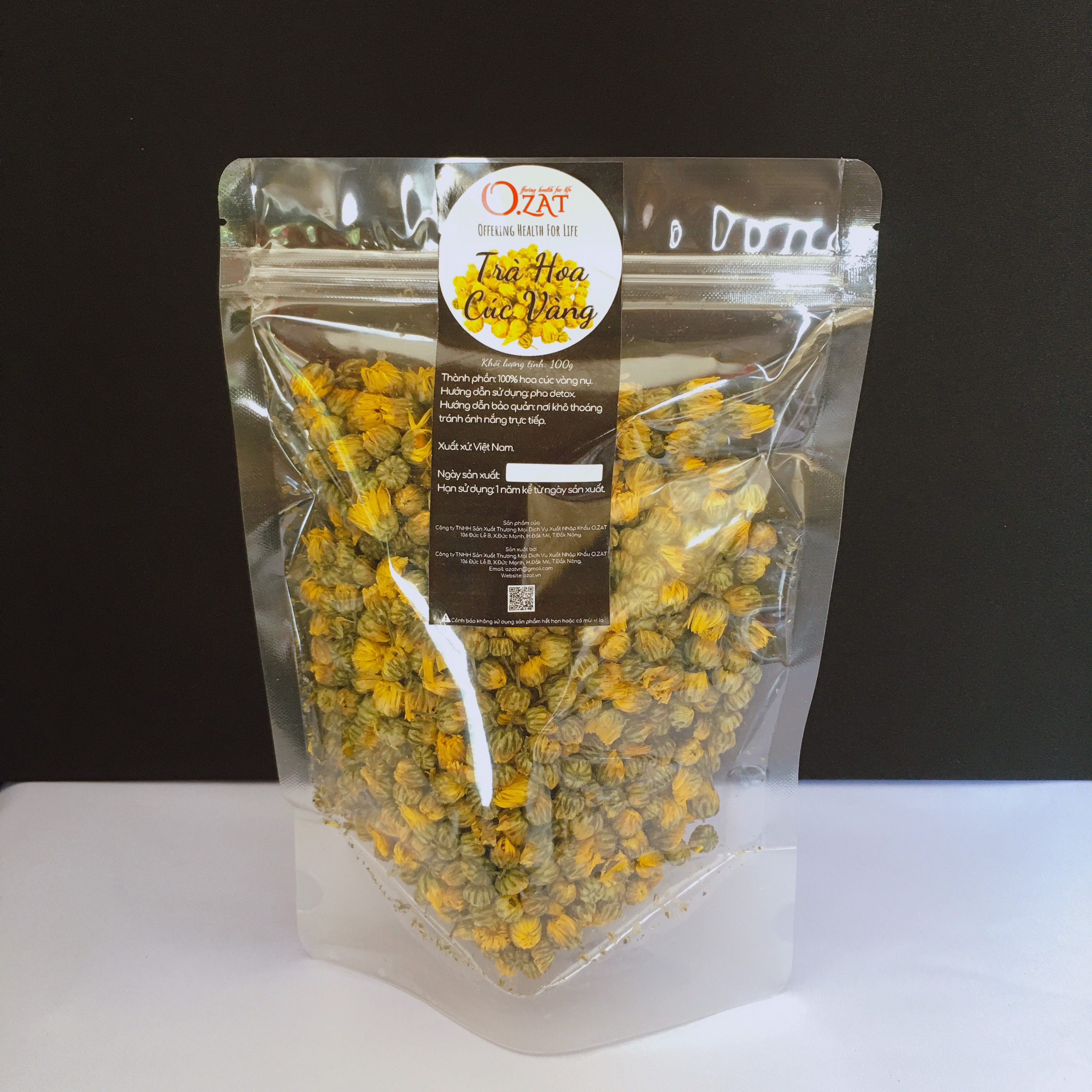 Hoa cúc vàng nụ sấy khô O.ZAT 100g