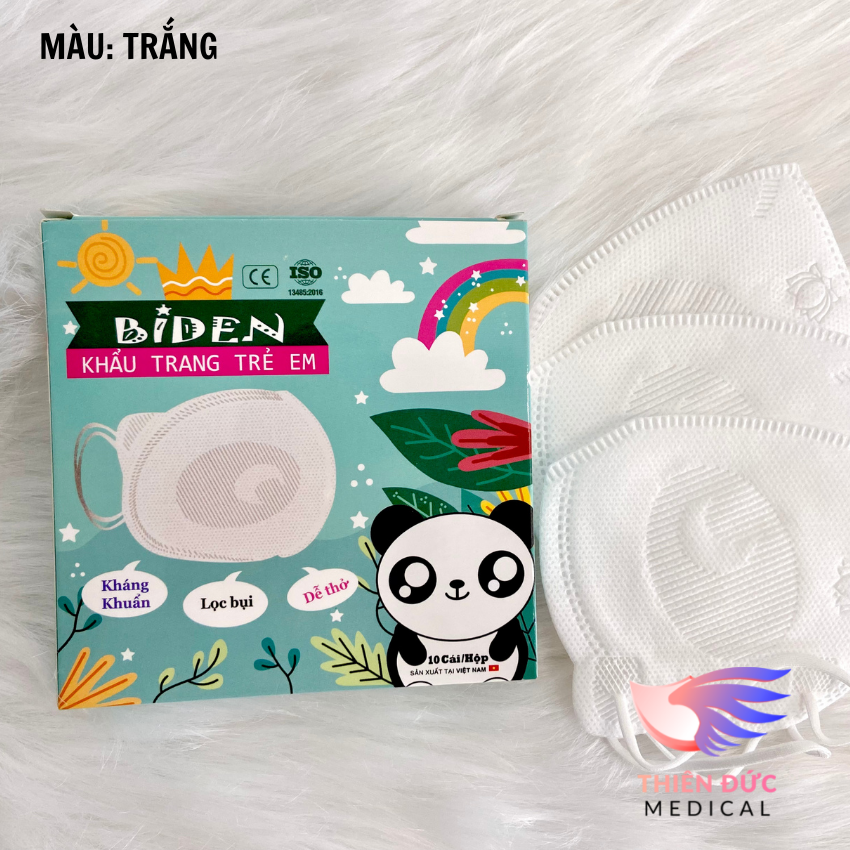 Khẩu Trang Cho Bé Hình Gấu Biden 10 Cái