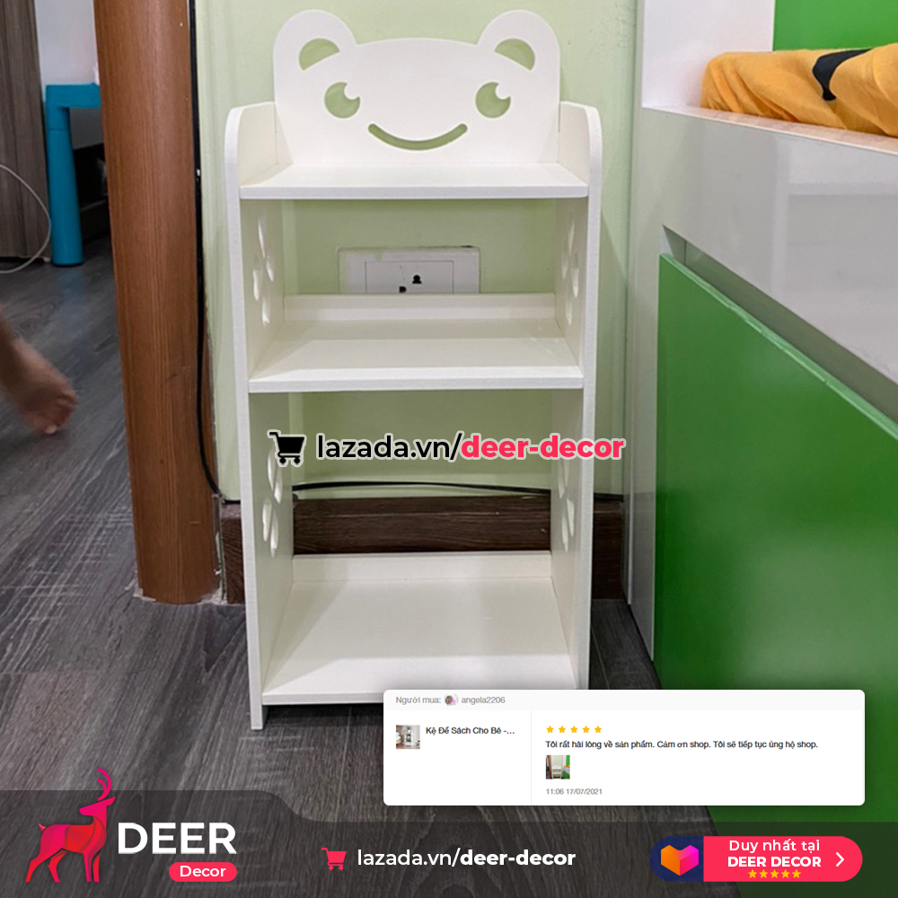 Kệ Để Sách Cho Bé - Kệ Đầu Giường Kitty - DEER DECOR