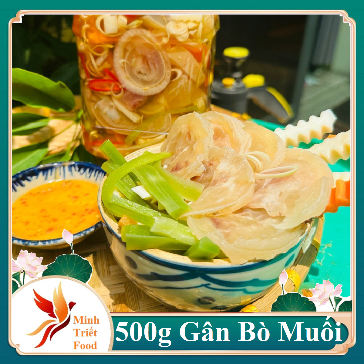 Gân bò ngâm rau tiến vua- đặc sản minh triết