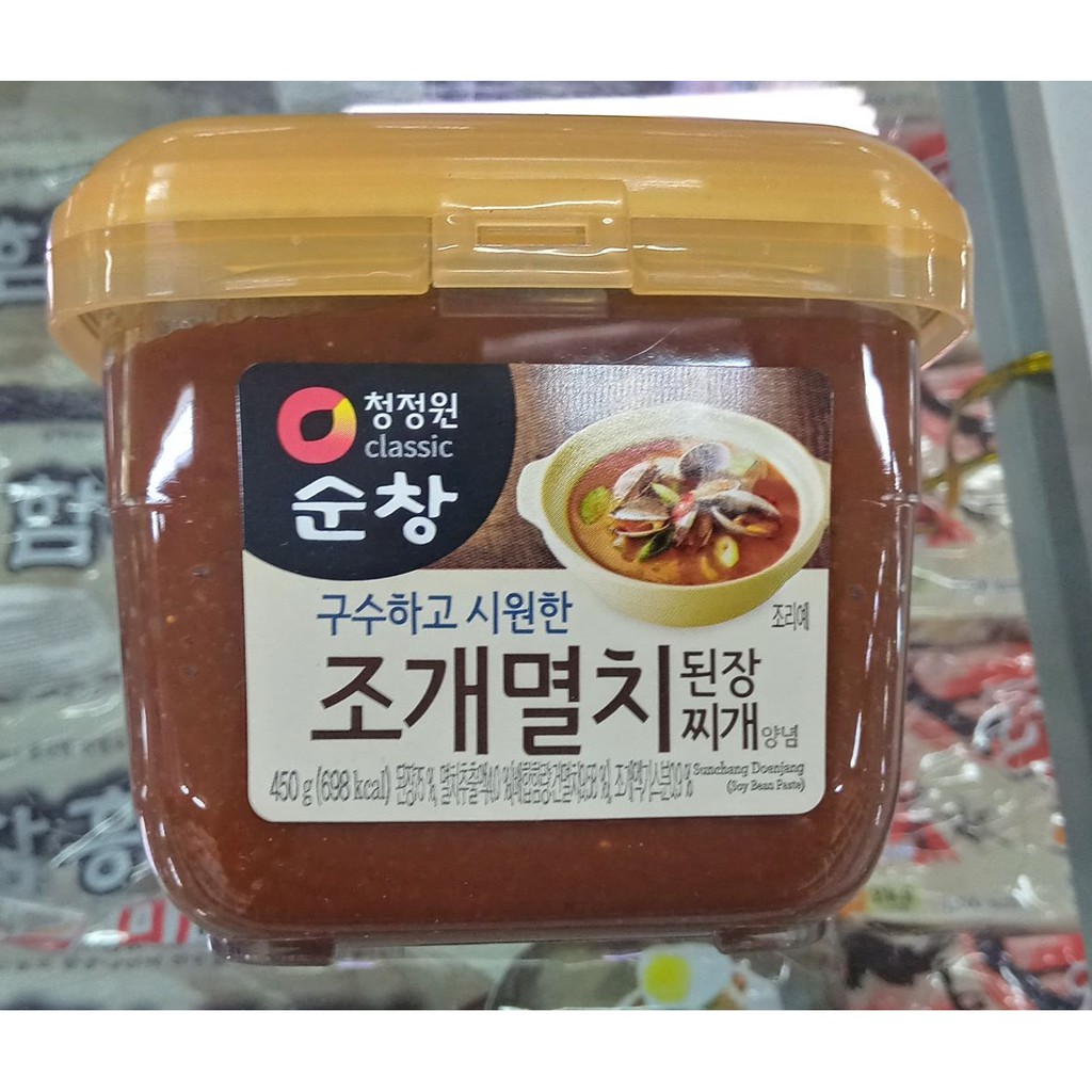 Tương Gia Vị Nấu Canh Tương Đậu Hàn Quốc 450G - 조개멸치 된장찌개 양념