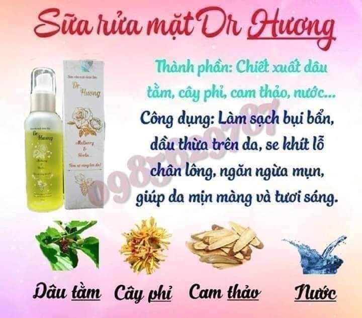 [New] Sữa rửa mặt Dr Hương Thanh Mộc Hương 120ml