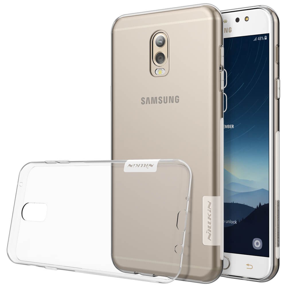 Ốp lưng dành cho Samsung Galaxy J7+ Plus silicon trong suốt chính hãng Nillkin