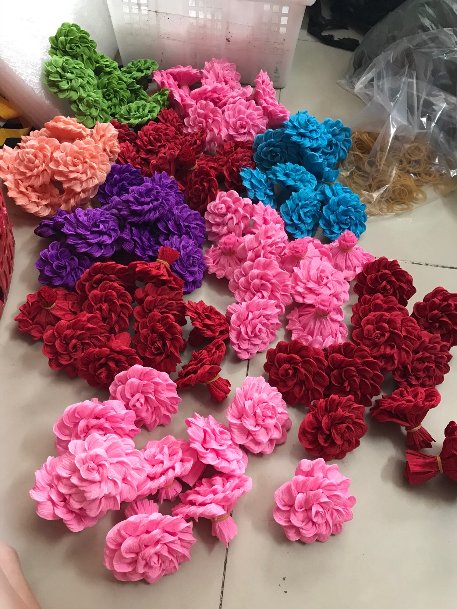 [HCM]sỉ hoa hồng giấy nhúng
