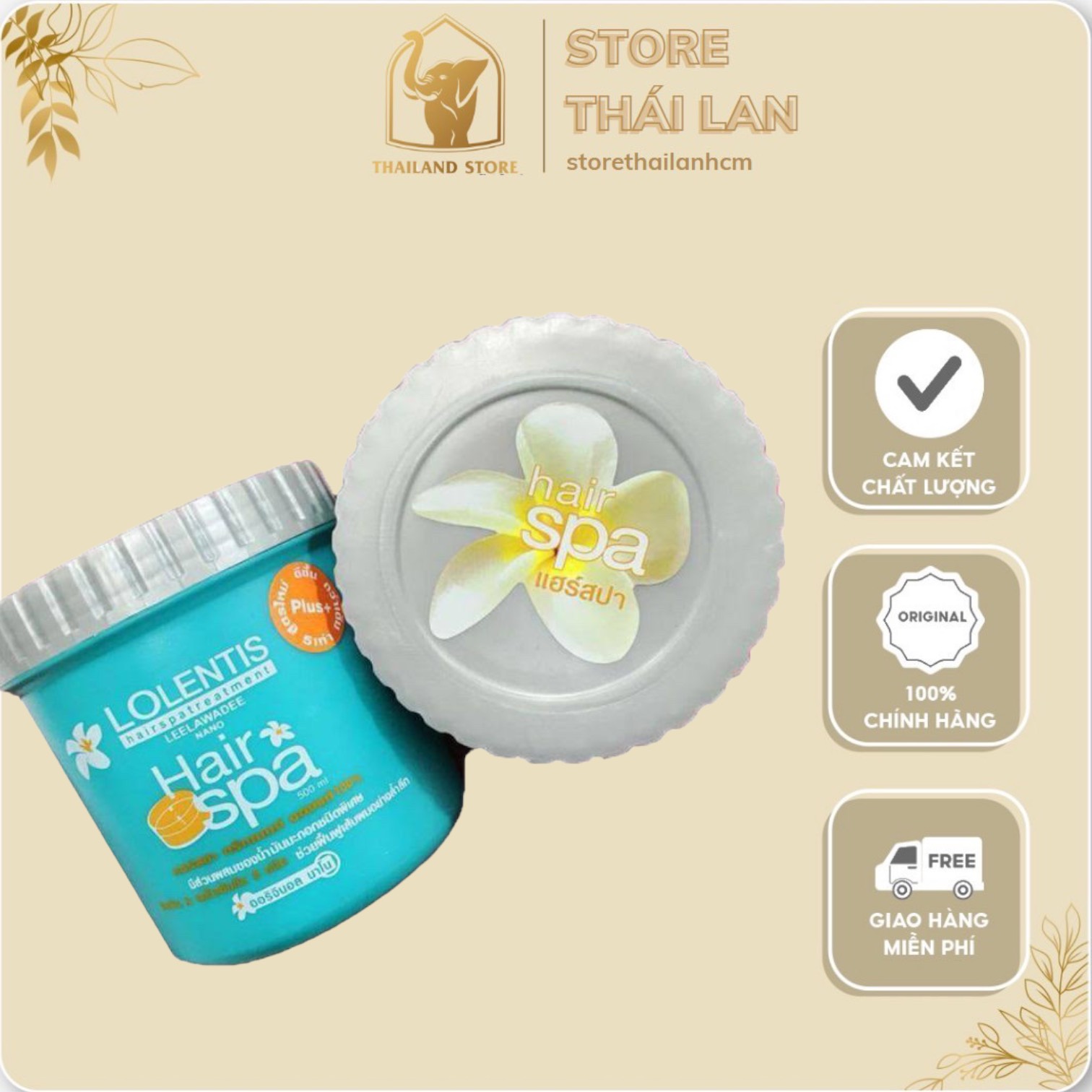 [HCM] Ủ ṫóc siêu mềm mượt Lolentis Hair Spa Leelawadee Nano THAILAND