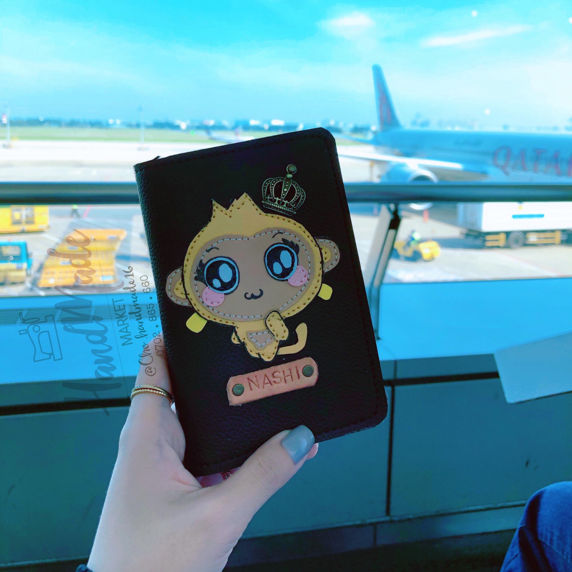 (Chat chốt tên-chọn màu)vỏ hộ chiếu con khỉ-bao hộ chiếu tuổi thân-passport cover monkey-bọc hộ chiếu cici