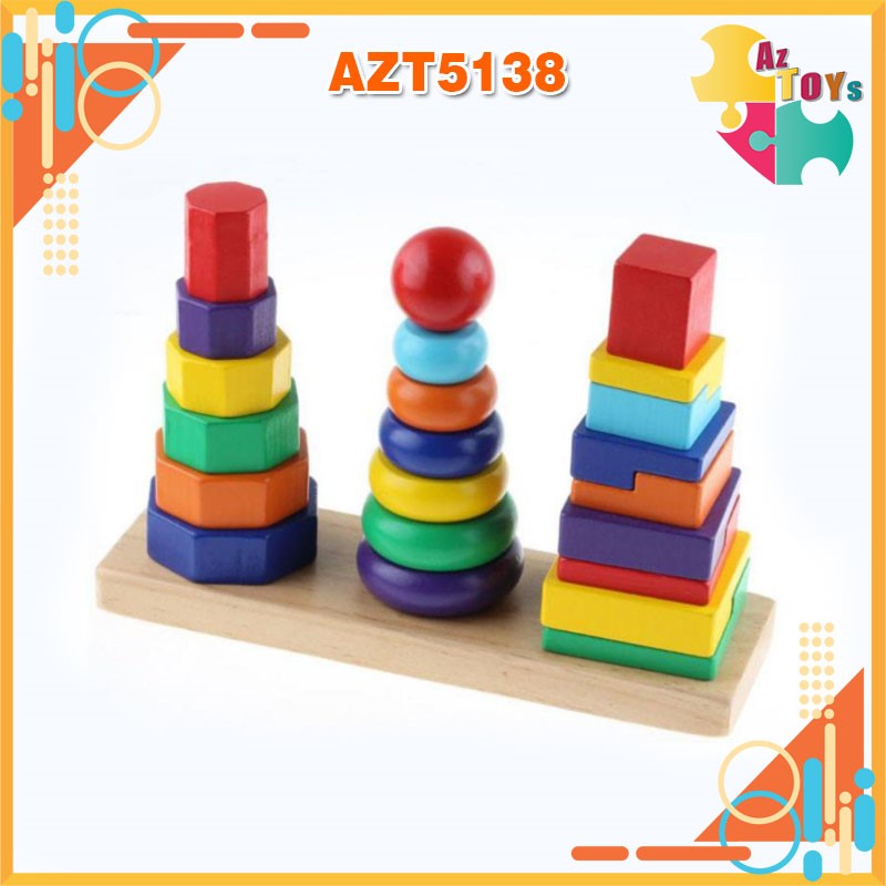 [HCM]Bộ Xếp Chồng 3 Cột – AZT5138