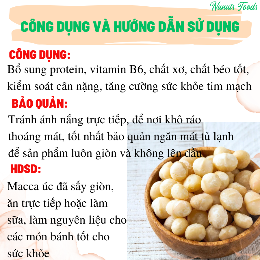 Hạt macca nứt vỏ úc, vỏ mỏng 500g shop Thúy Anh