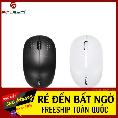 Chuột Không Dây 💎𝓕𝓡𝓔𝓔𝓢𝓗𝓘𝓟💎 Mouse Không Dây Văn Phòng T-Wolf Q4 Mini (BH 6 Tháng) SPTECH COMPUTER