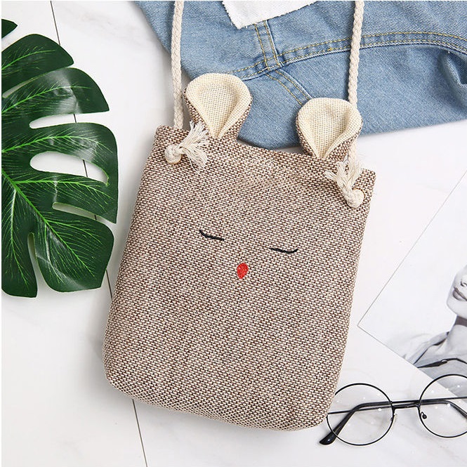 Túi Thỏ Vải Bố xinh Xắn