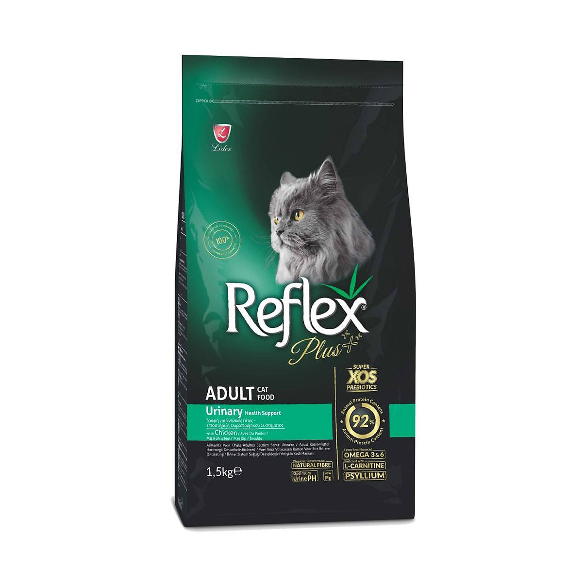 Hạt Reflex Plus cho mèo các loại túi 1,5kg