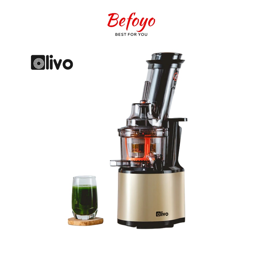 Máy ép chậm olivo sj200 - máy ép trái cây olivo công suất 260w - ép nguyên quả - chỉ 39 vòng/phút - bảo hành 24 tháng - befoyo