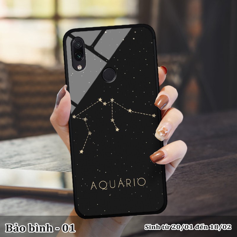 Ốp kính Xiaomi REDMI 7/ REDMI NOTE 7/ REDMI NOTE 7Pro in cung hoàng đạo