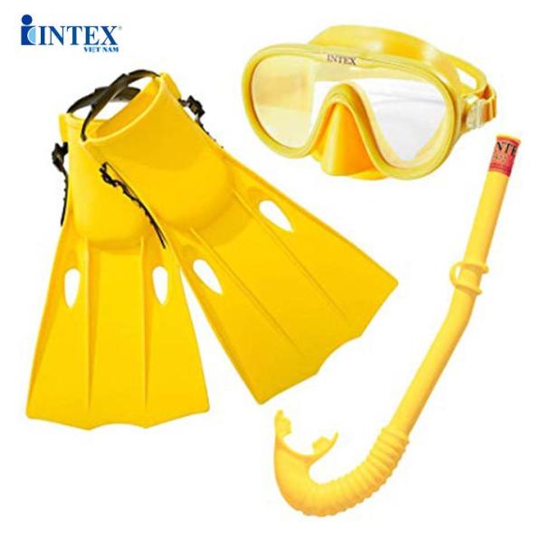 Kính bơi chân vịt ống thở trẻ em INTEX 55655