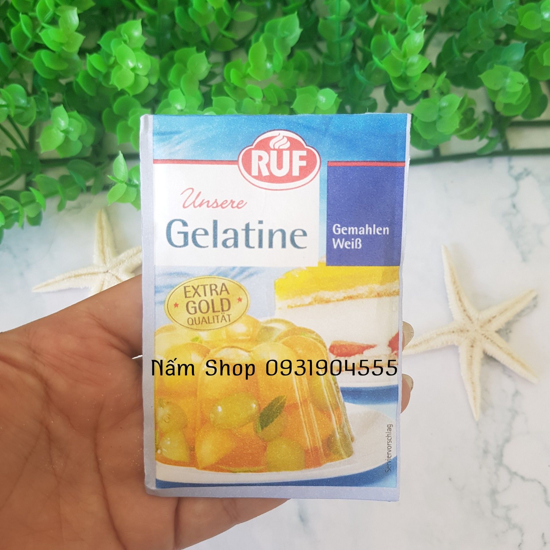Gelatine Ruf 9g làm thạch, mouse, kẹo dẽo