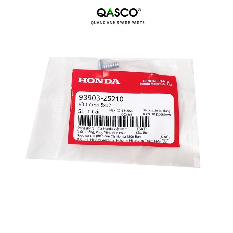 Vít tự ren honda 5x12 dùng chung nhiều xe _1149