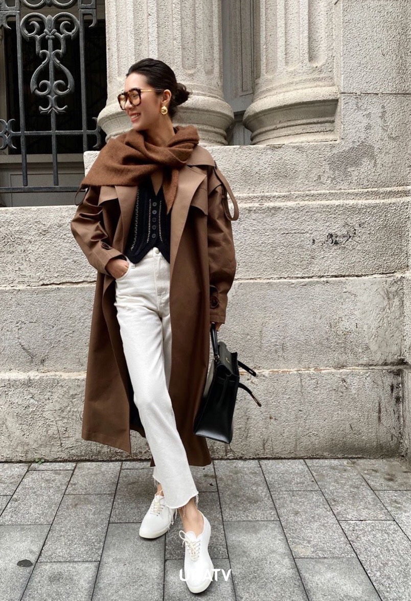 Quần jeans ống đứng basic trơn line cắt URATV
