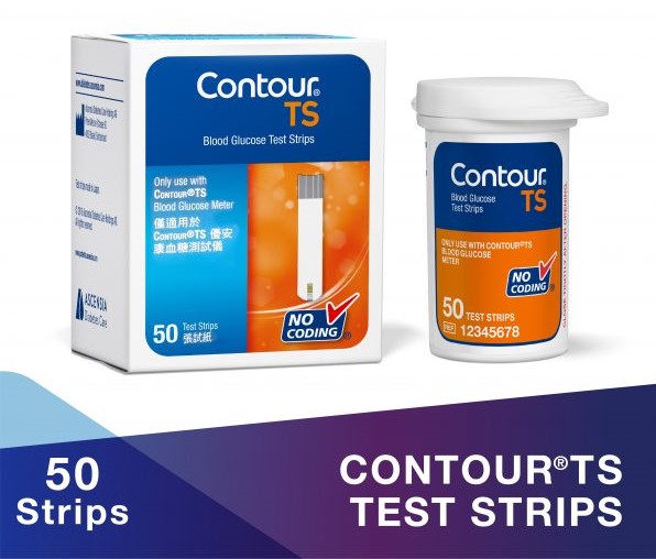 Que thử đường huyết CONTOUR TS hộp 50 que hoặc 25 que