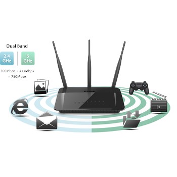 Bộ Phát Wifi Chuẩn AC750 DLink DIR-809 (Đen) - Bảo Hành 24 Tháng