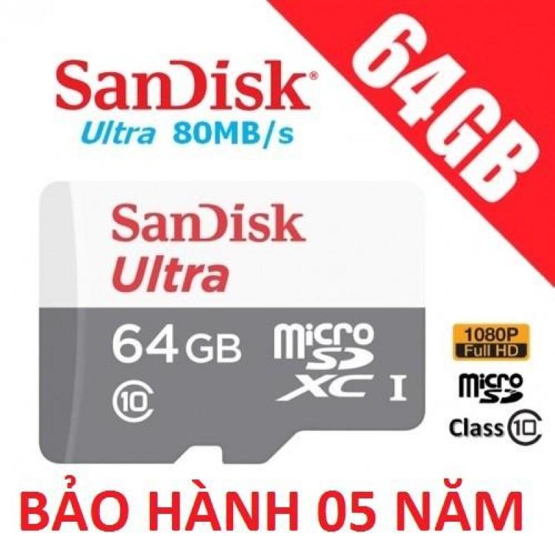 Thẻ nhớ MicroSDHC SanDisk Ultra 533X Class10 64GB 80MB/s - Tốc Độ Cao