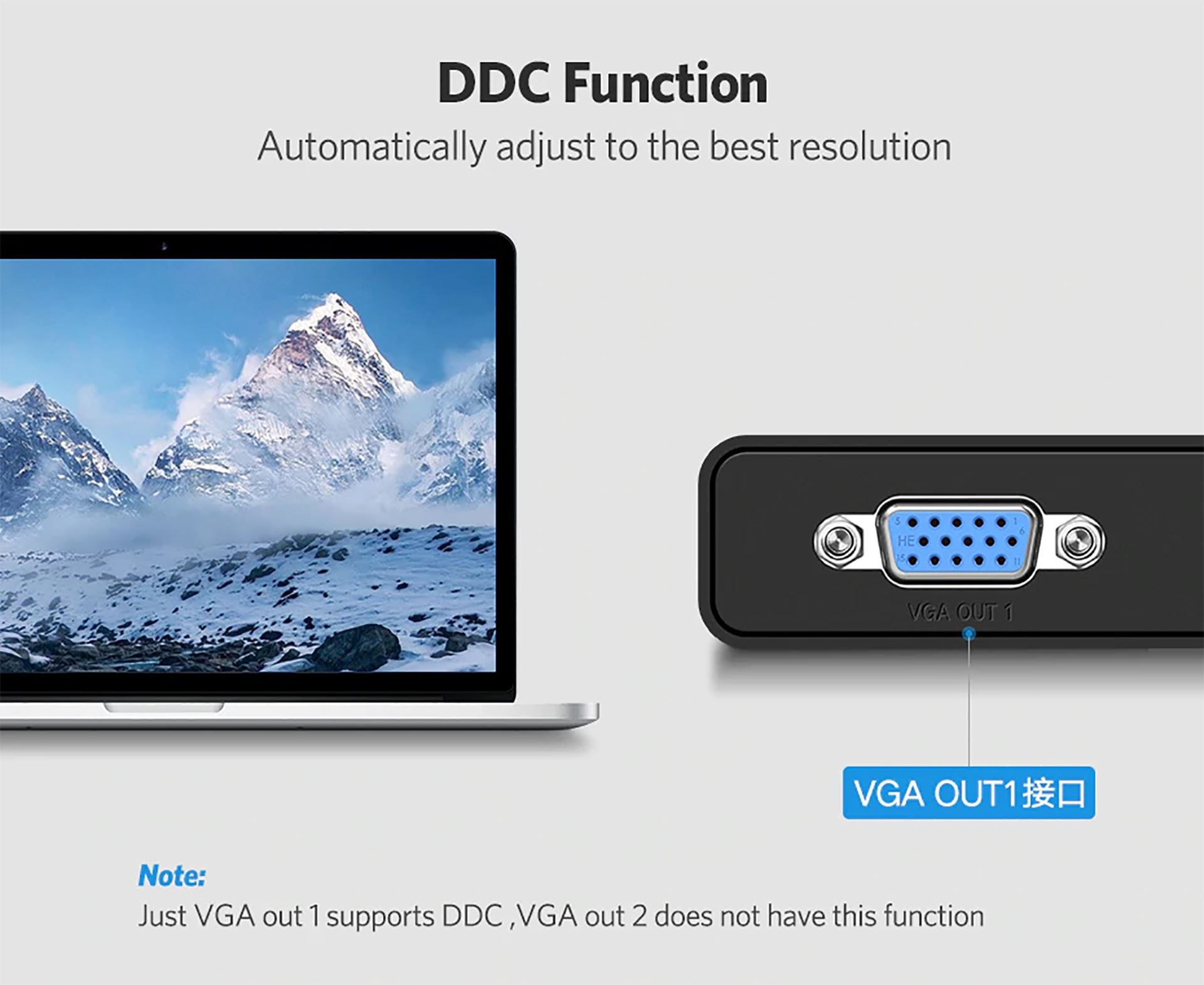 [HCM]Cáp chia cổng VGA 1 ra 2  Ugreen 40254 chính hãng