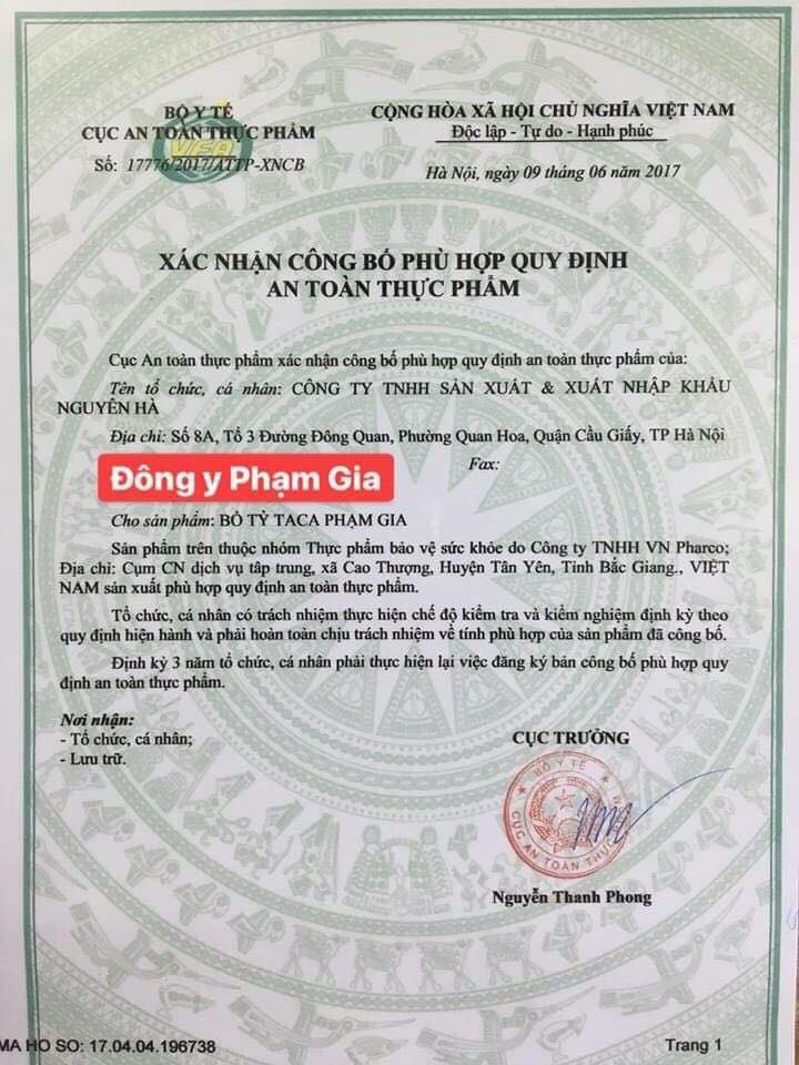 BỔ TỲ TACA PHẠM GIA SỈ VÀ LẺ