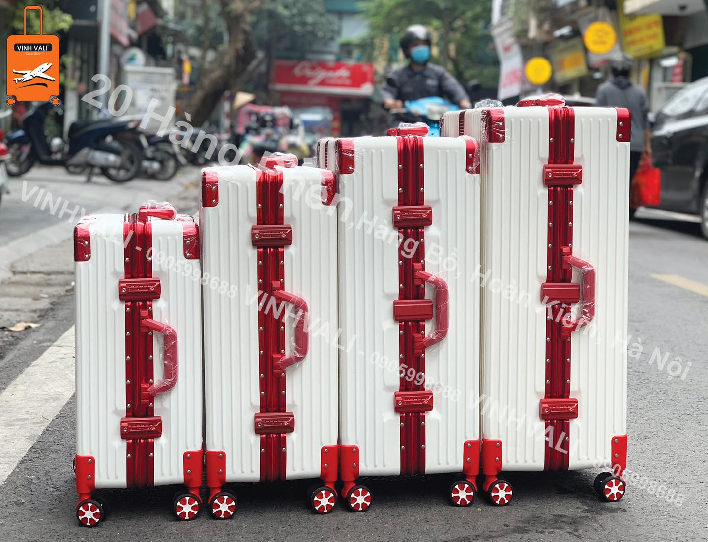 Vali khung nhôm size 24/26/28 khung nhôm chống bể vỡ- chống rạch móc- chống xước hành lý du lịch xách tay máy bay khóa sập tsa