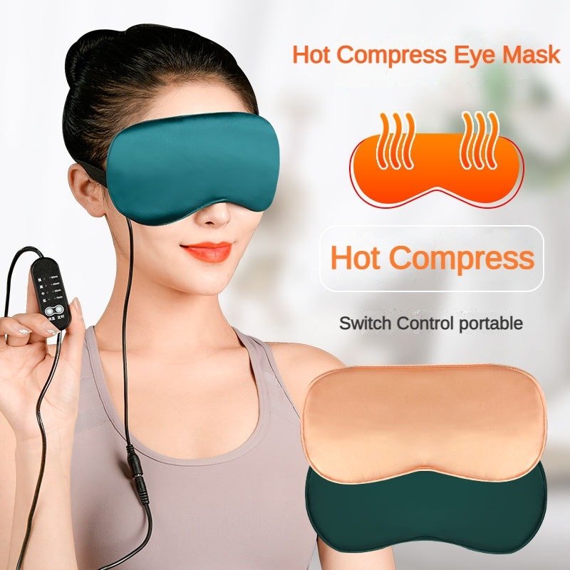 【CC】☃  USB Heated Eye Heating Hot Compress Cover Sleeping Electrical Temperature Control Blindfold