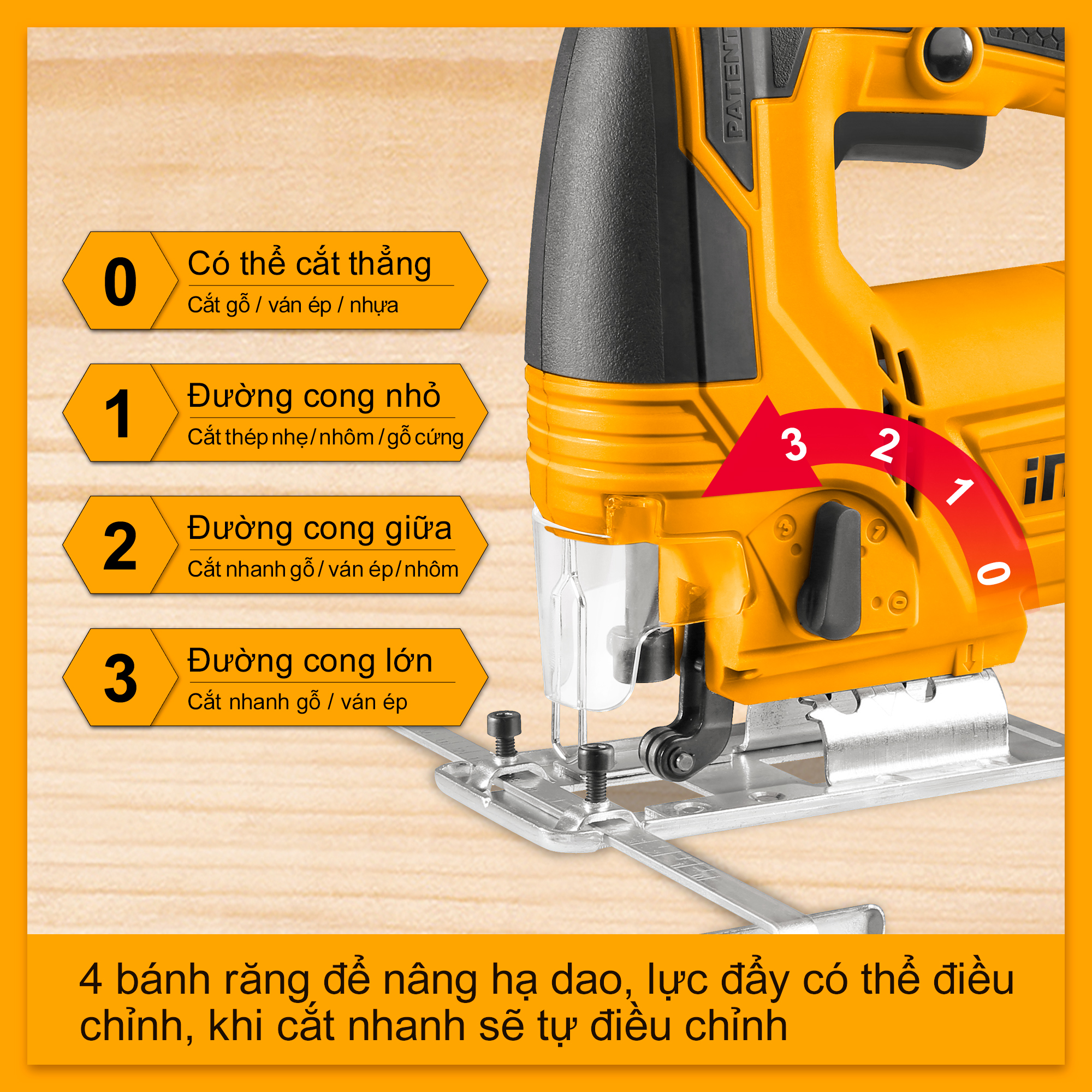 Máy cưa lọng 650W INGCO JS6508