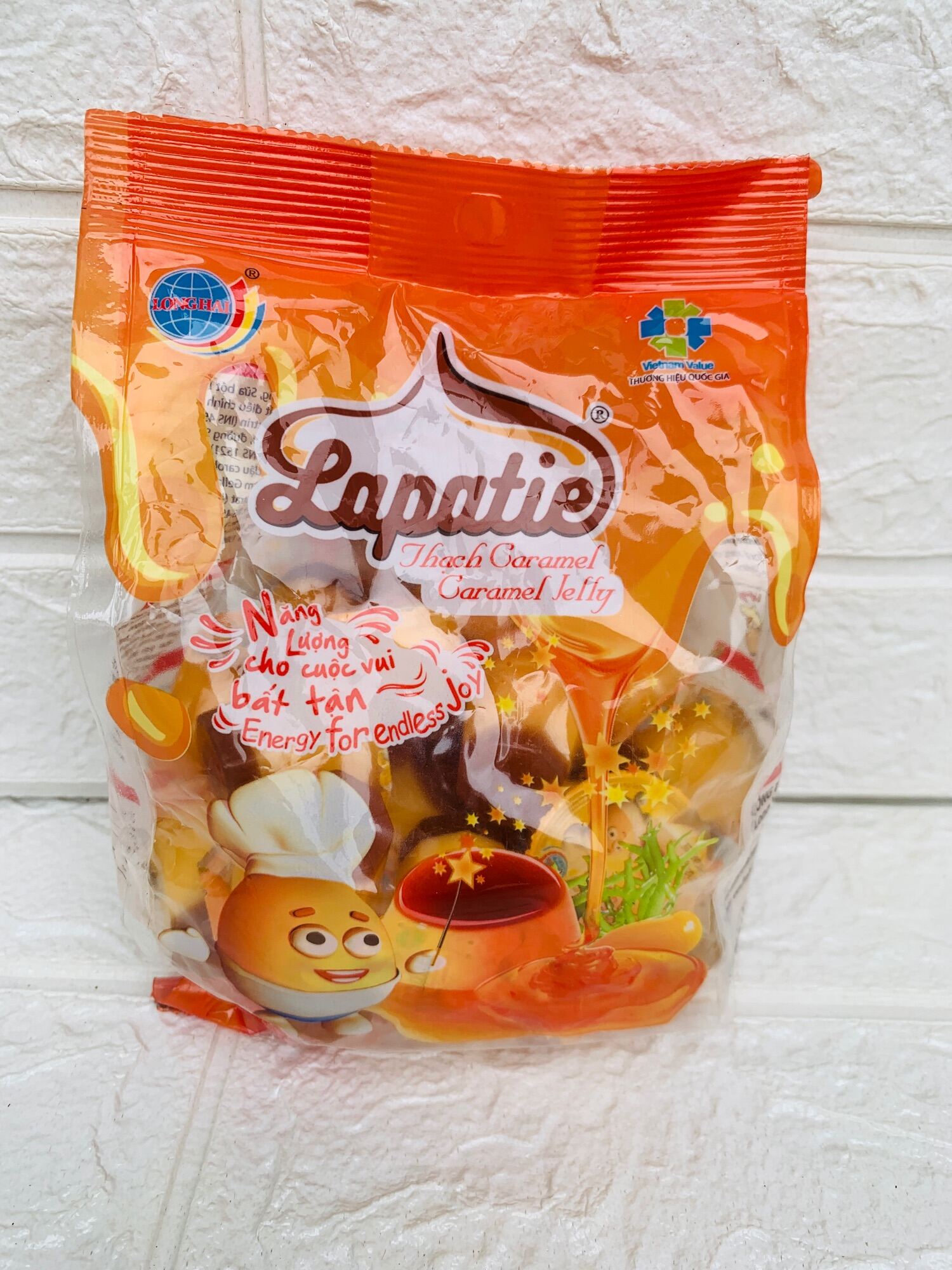 Thạch caramen long hải gói 400g