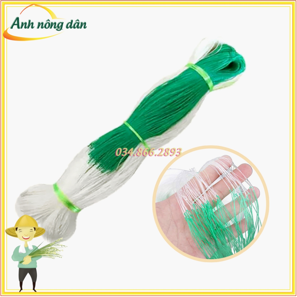 100m Lưới làm giàn dưa leo dưa chuột, mướp, đậu kích thước 1.8 x 100m