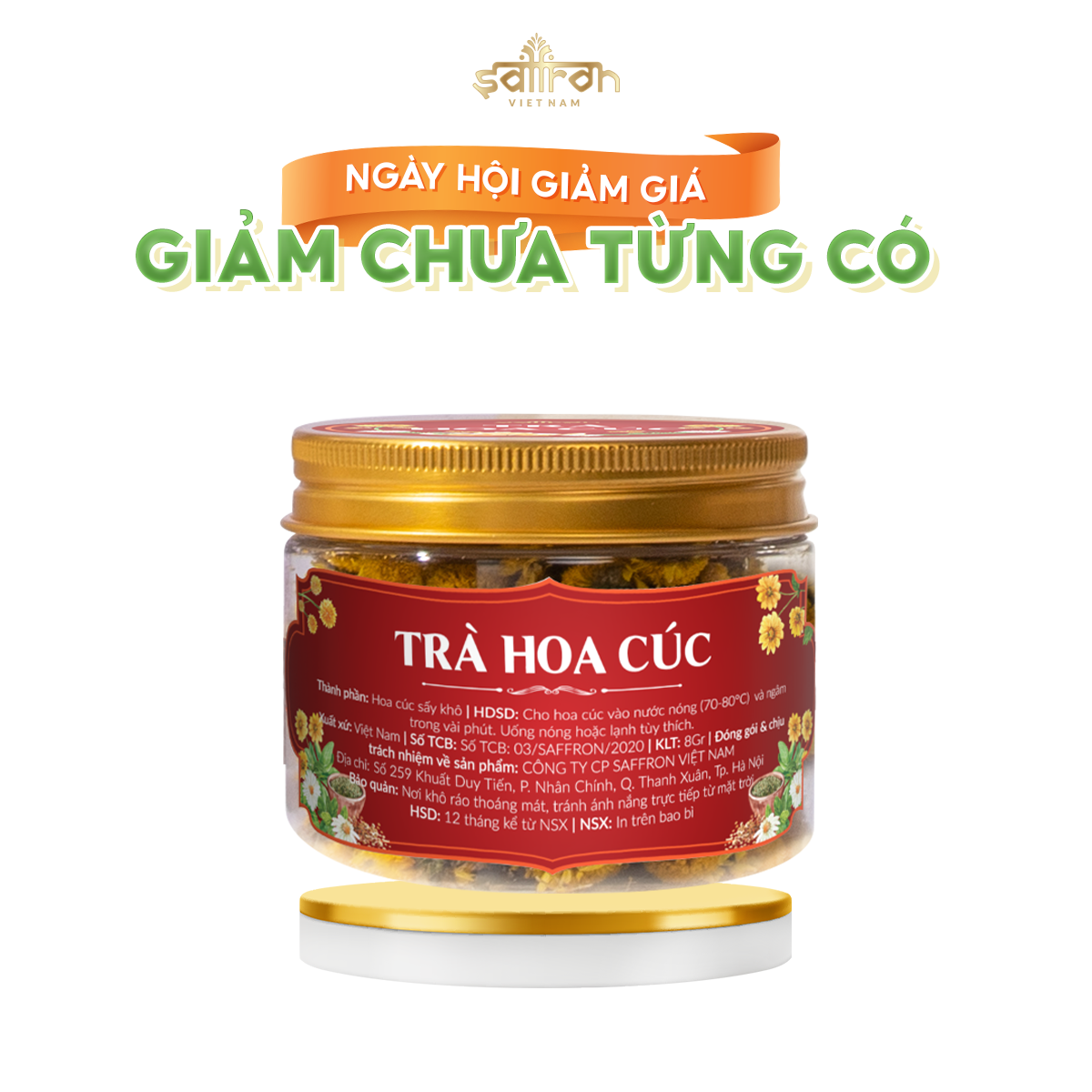 [Gift]Trà hoa cúc sấy lạnh nguyên bông