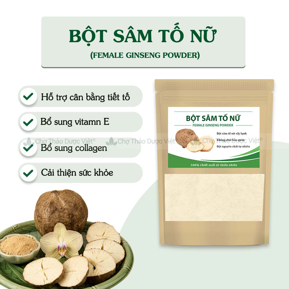 Bột sâm tố nữ nguyên chất 500g ( cung cấp estrogen một cách tự nhiên ) - Chợ thảo dược việt