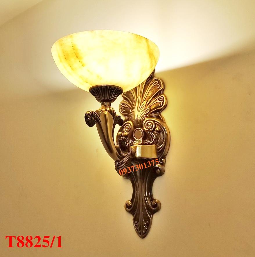 Đèn tường đồng bát đá cao cấp-tặng kèm bóng đèn led