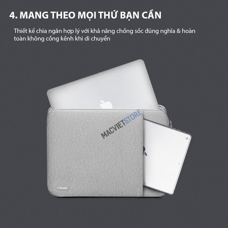 Siêu Túi Chống Sốc Laptop/Macbook Kalidi Cao Cấp (T010)