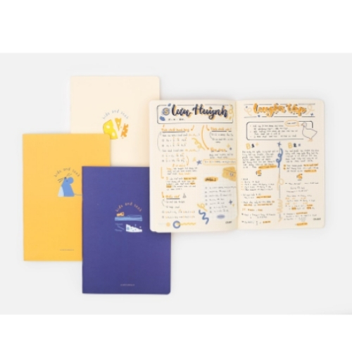 Vở Crabit Dotted Notebook - Vở Ruột Chấm Dot - Cheese (120 Trang - 183x260mm)